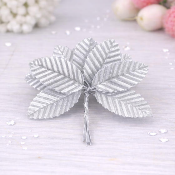 Listići za dekoracije srebrni